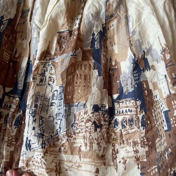 vintage Talbots cityscape midi skirt - Picture 2 of 3